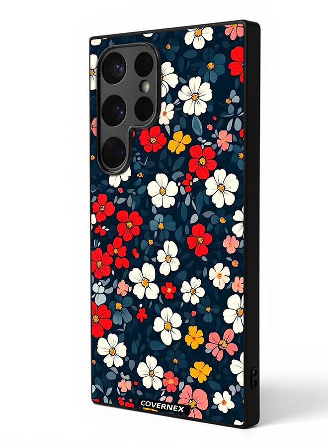 Covernex Samsung Galaxy S23 Ultra Protective Case Cover Printed Featuring Vibrant Meadow Floral Pattern - Image 1